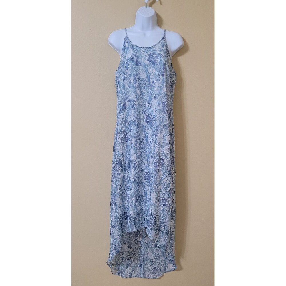 Old Navy Maxi Dress Sleeveless Tie-Front Lightweight Summer Tropical Size‎ M